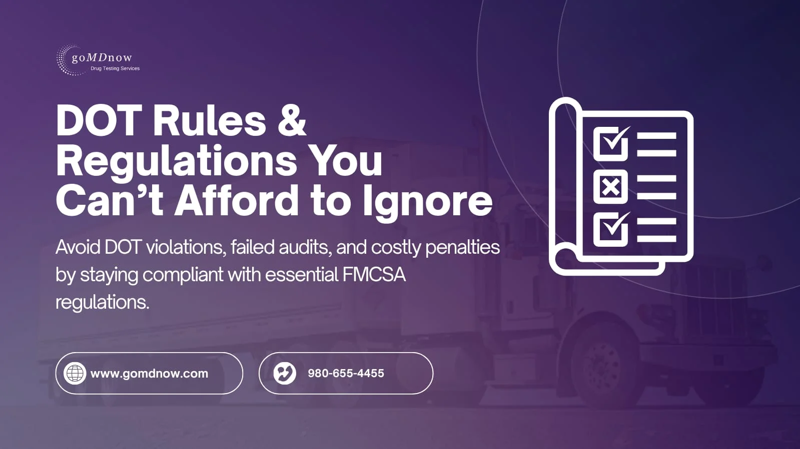 DOT Rules and Regulations You Can't Afford to Ignore