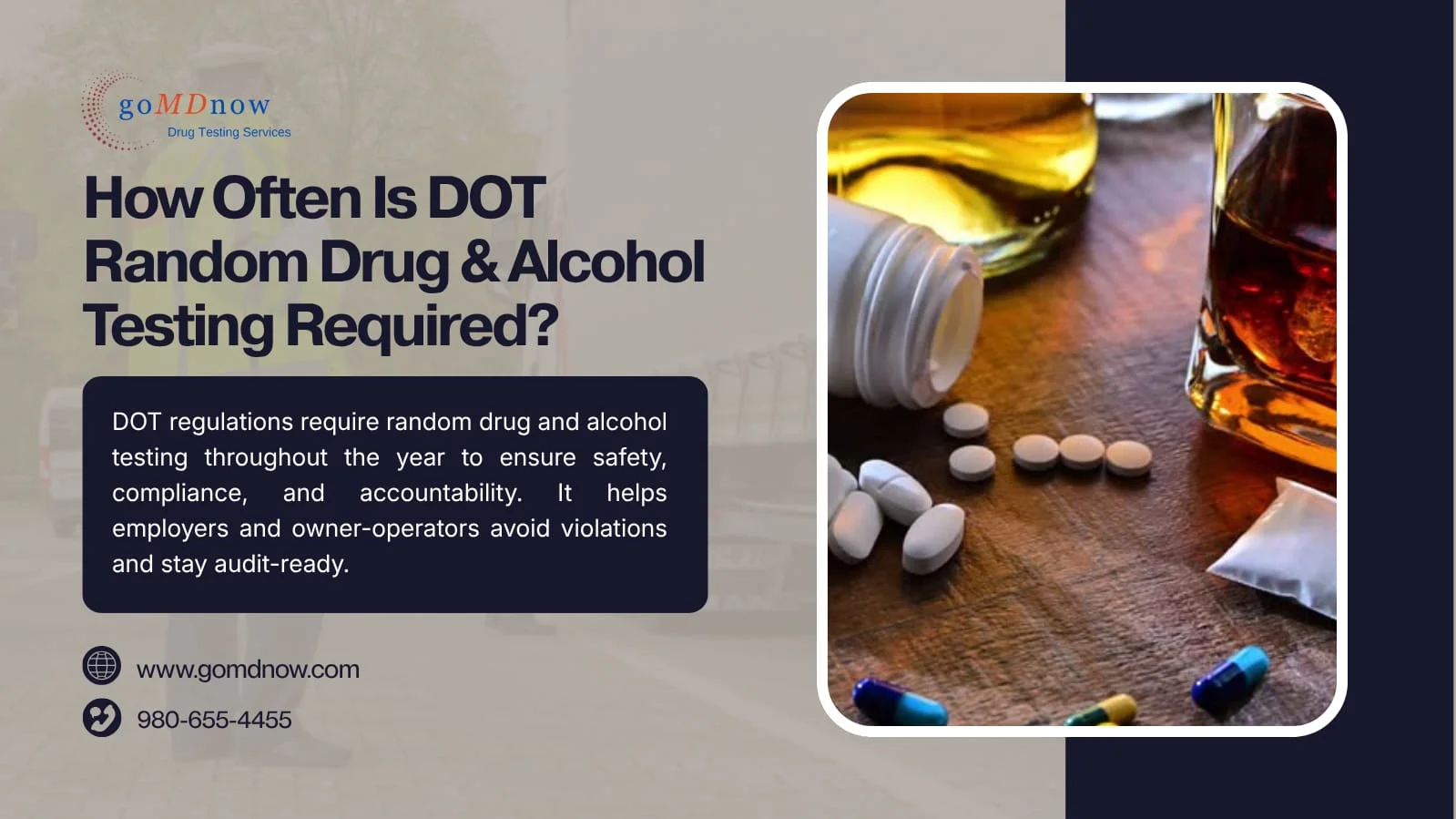 DOT Random Drug Testing Rates 2026 by Agency